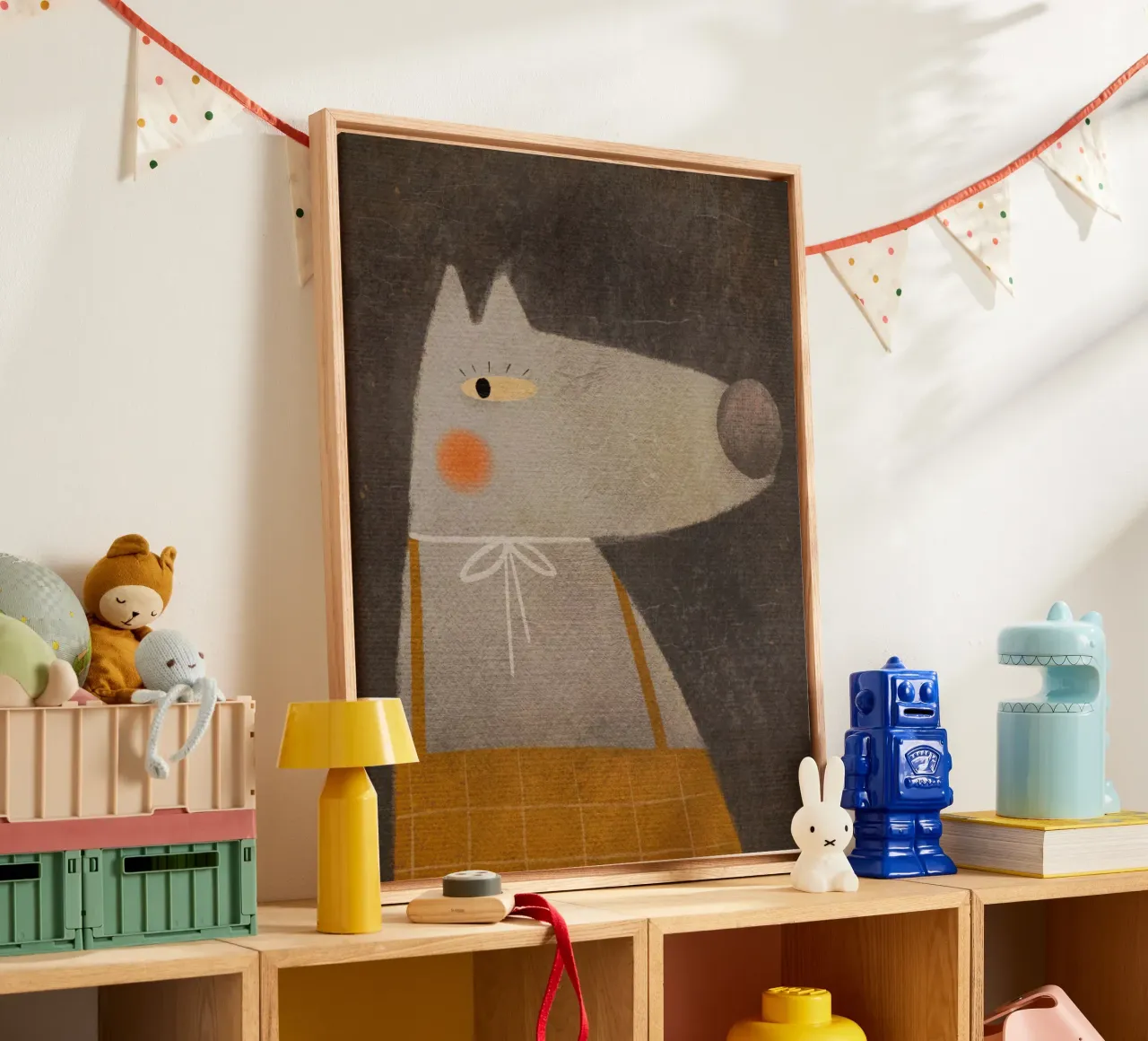 Nelli Suneli - Fox from the Forest canvas with Floater frame by The Artcircle
