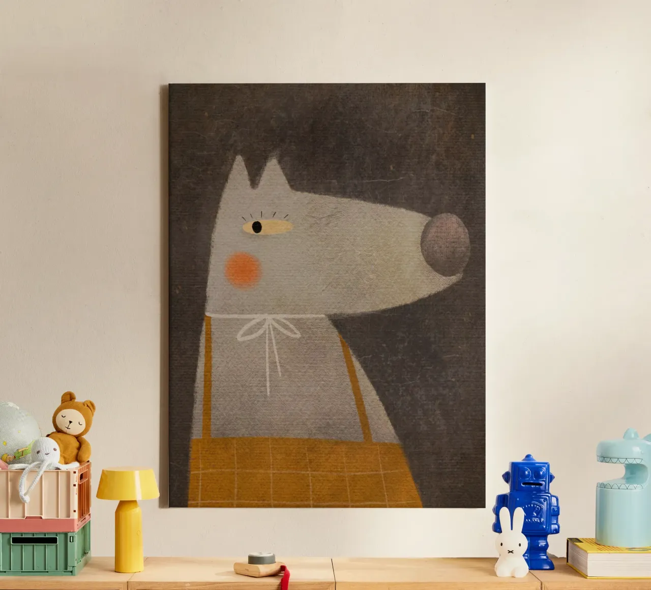 Nelli Suneli - Fox from the Forest canvas with Floater frame by The Artcircle