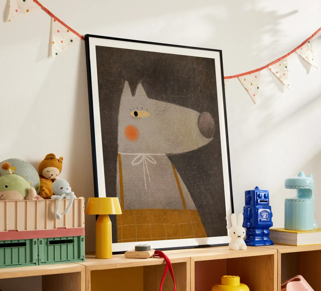 Nelli Suneli - La volpe della foresta poster con telaio in alluminio da The Artcircle