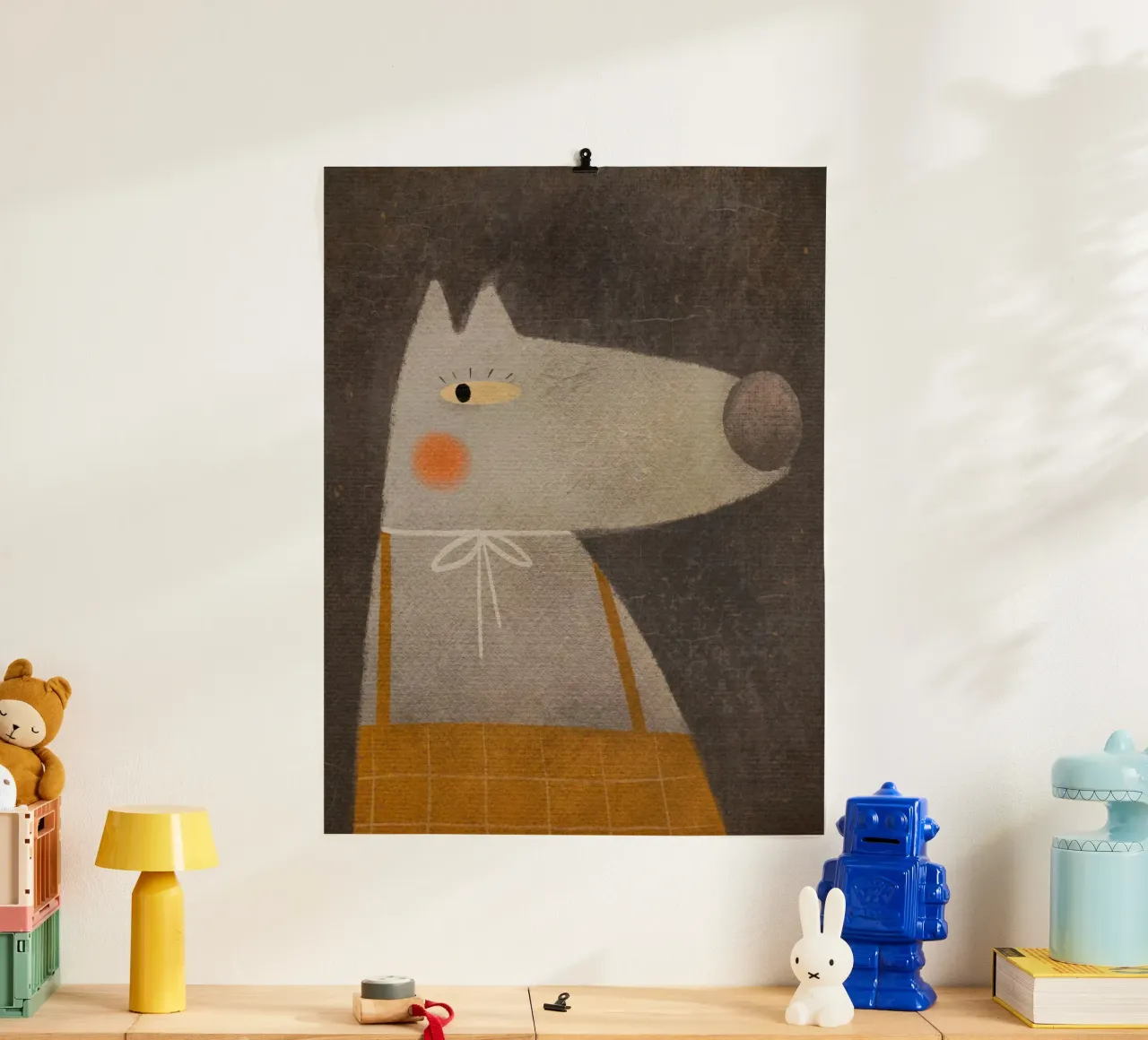 Nelli Suneli - La volpe della foresta poster con telaio in alluminio da The Artcircle