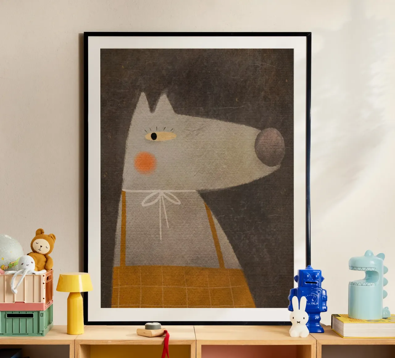 Nelli Suneli - La volpe della foresta poster con telaio in alluminio da The Artcircle