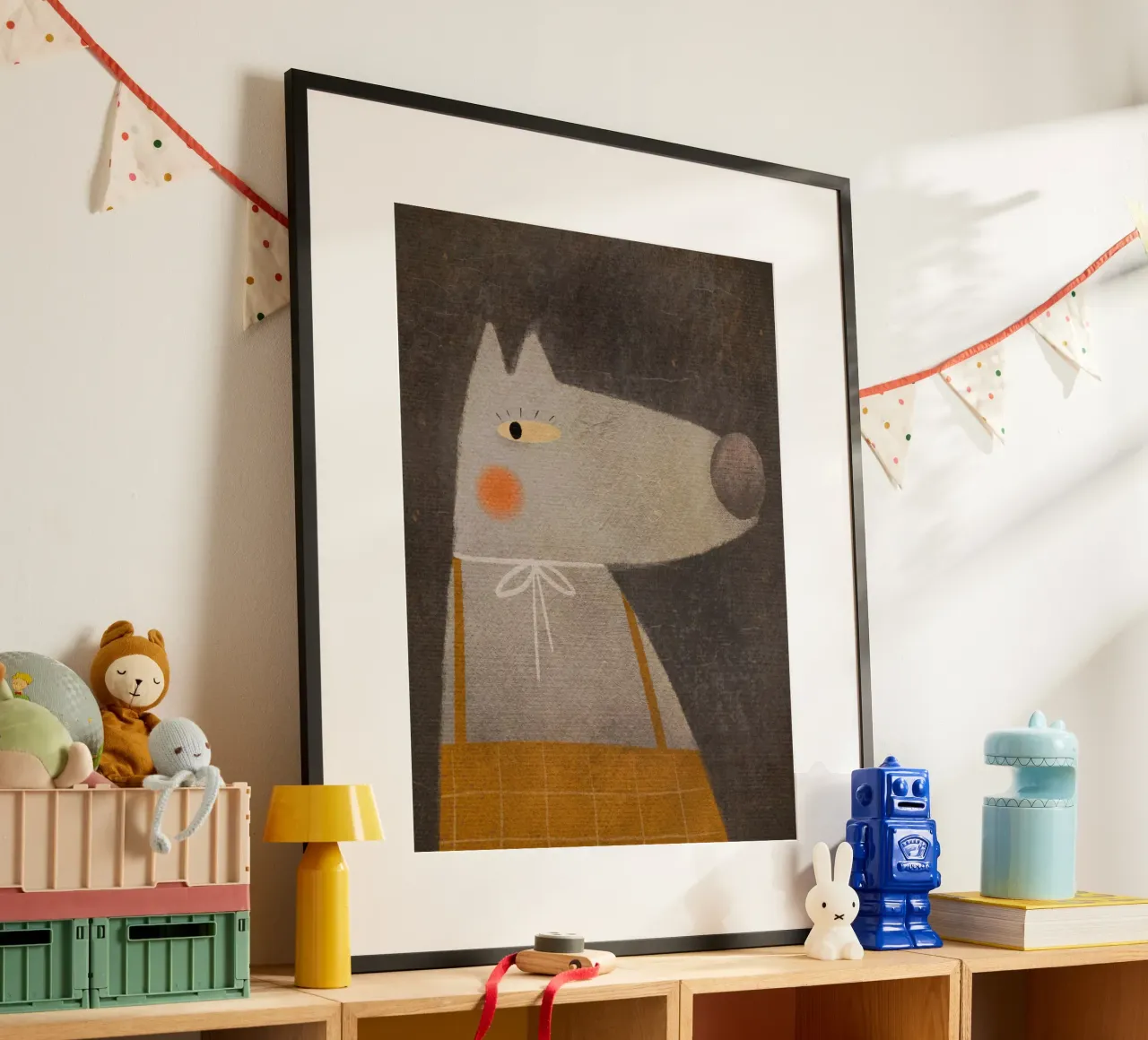 Nelli Suneli - La volpe della foresta poster con telaio in alluminio da The Artcircle