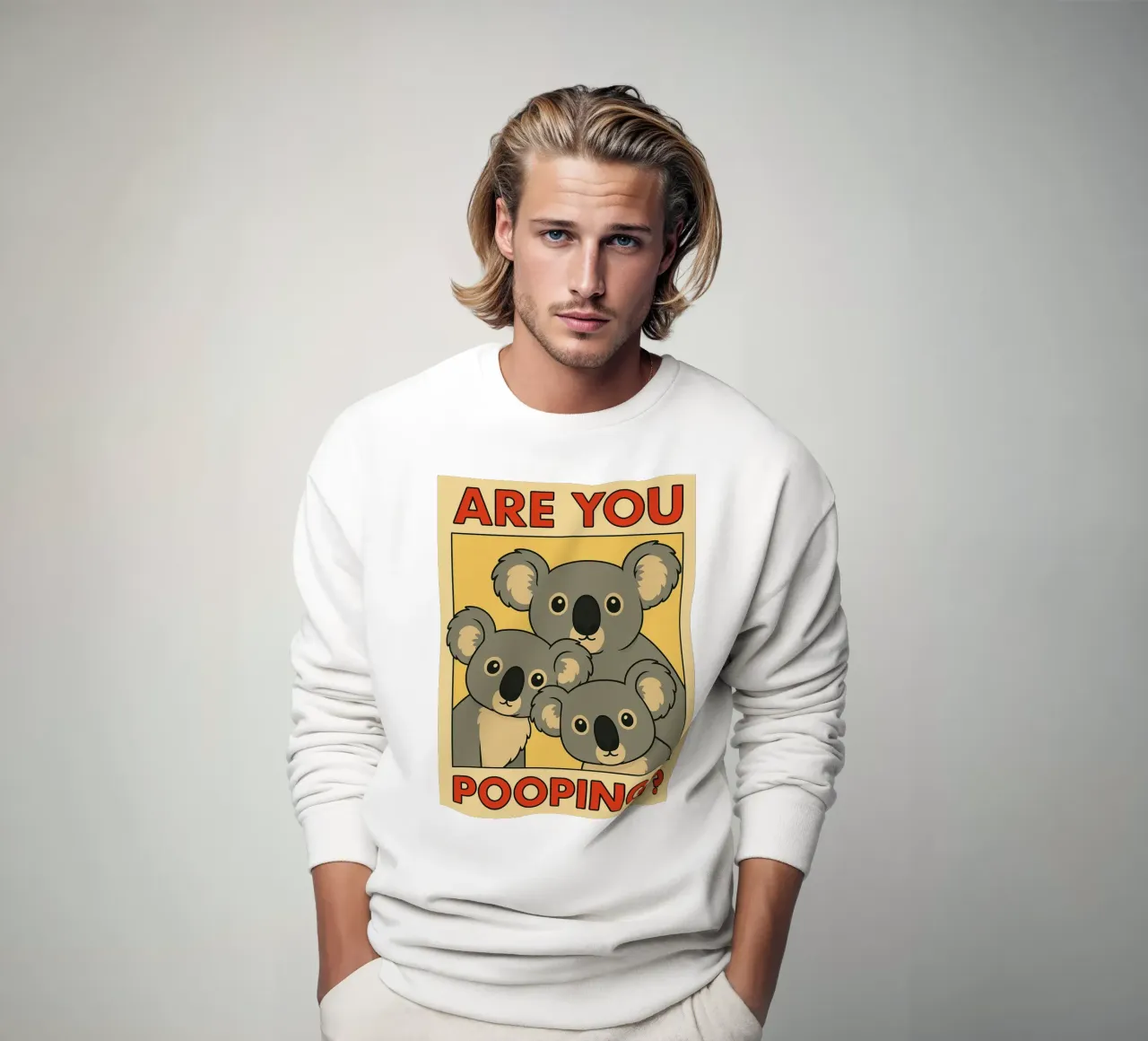 stai facendo la cacca in modo divertente koala felpa da Toolee