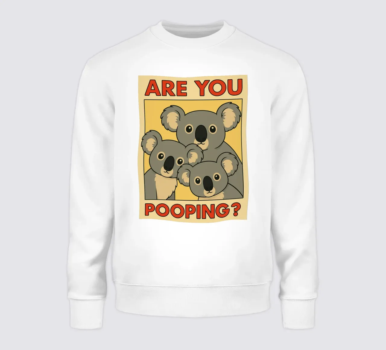 stai facendo la cacca in modo divertente koala felpa da Toolee