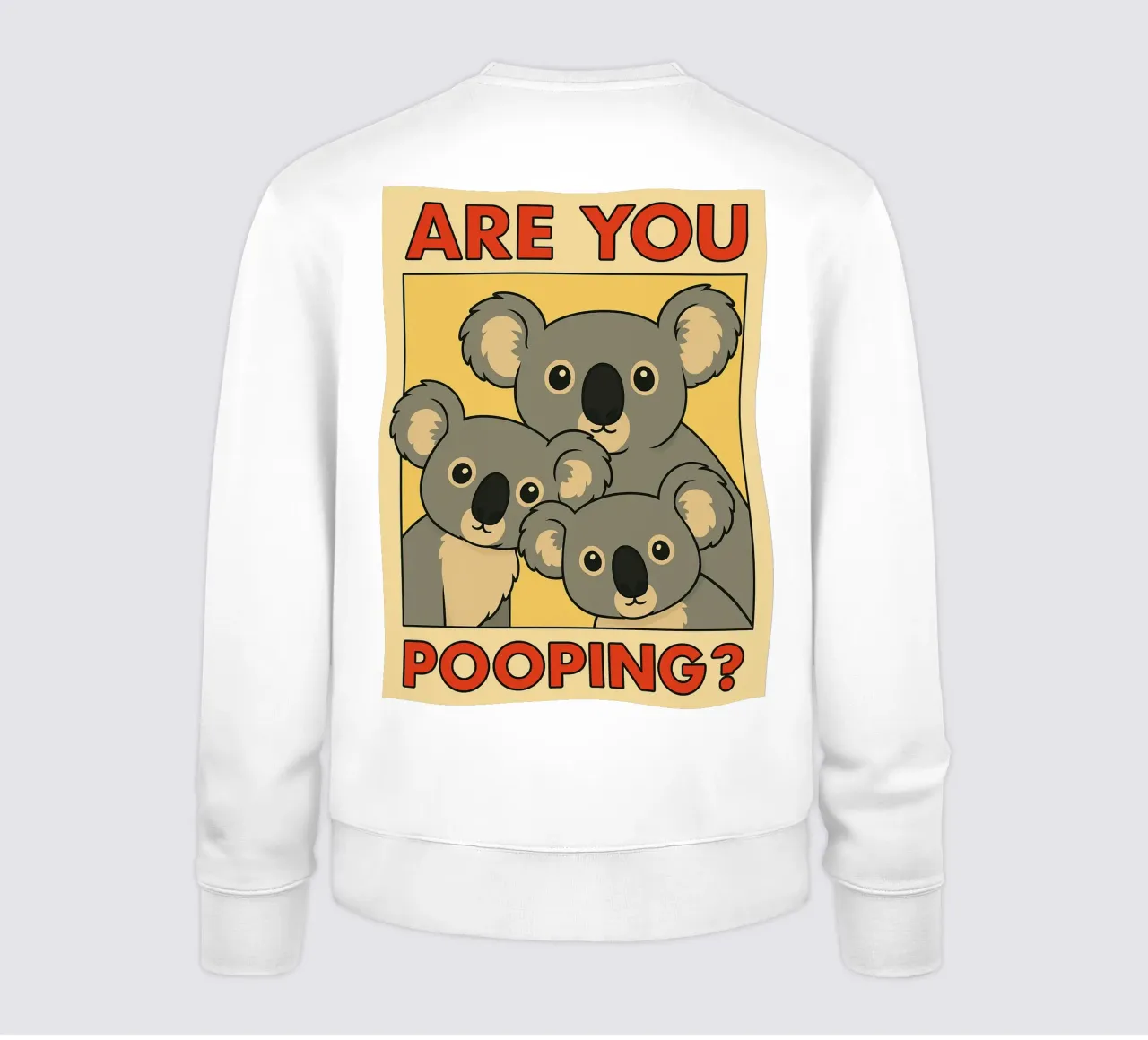 stai facendo la cacca in modo divertente koala felpa da Toolee