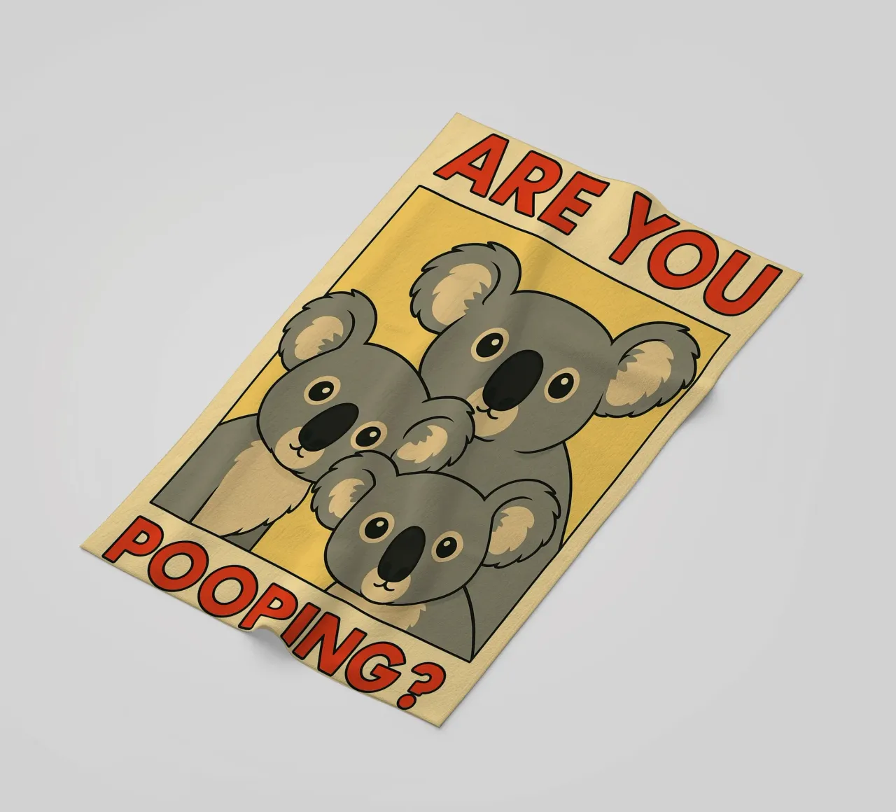 stai facendo la cacca in modo divertente koala telo mare da Toolee