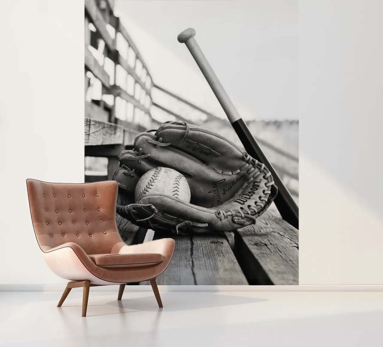 Baseball Essentials fotobehang van blacsteel