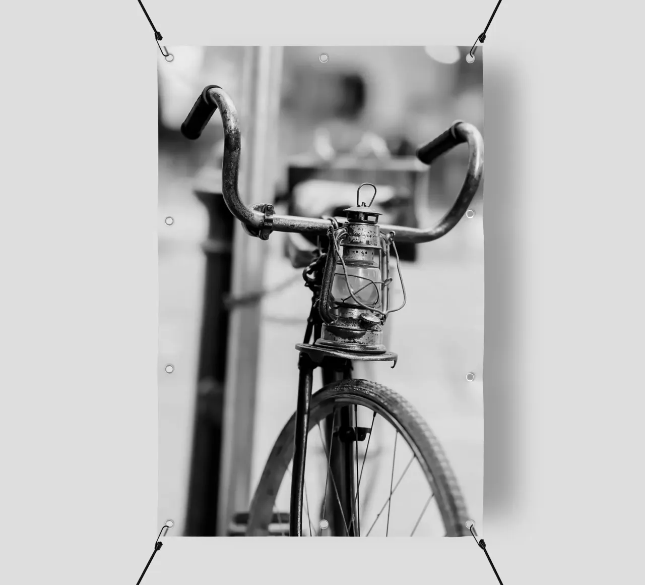 Lampada per bicicletta telo in pvc da blacsteel