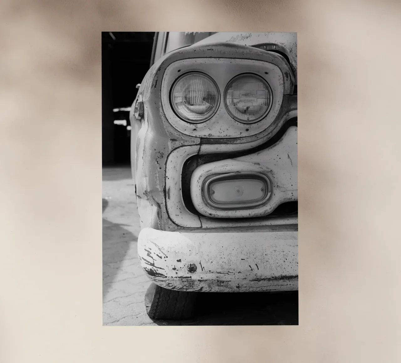 Vecchia auto pellicola backlit da blacsteel