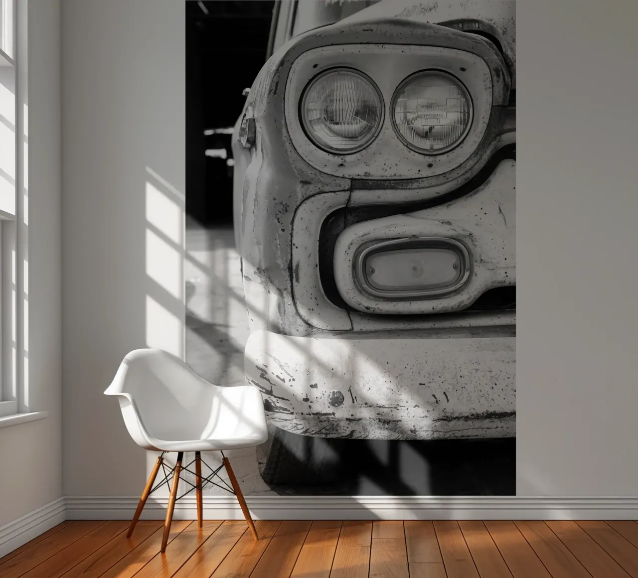 Oude auto fotobehang van blacsteel