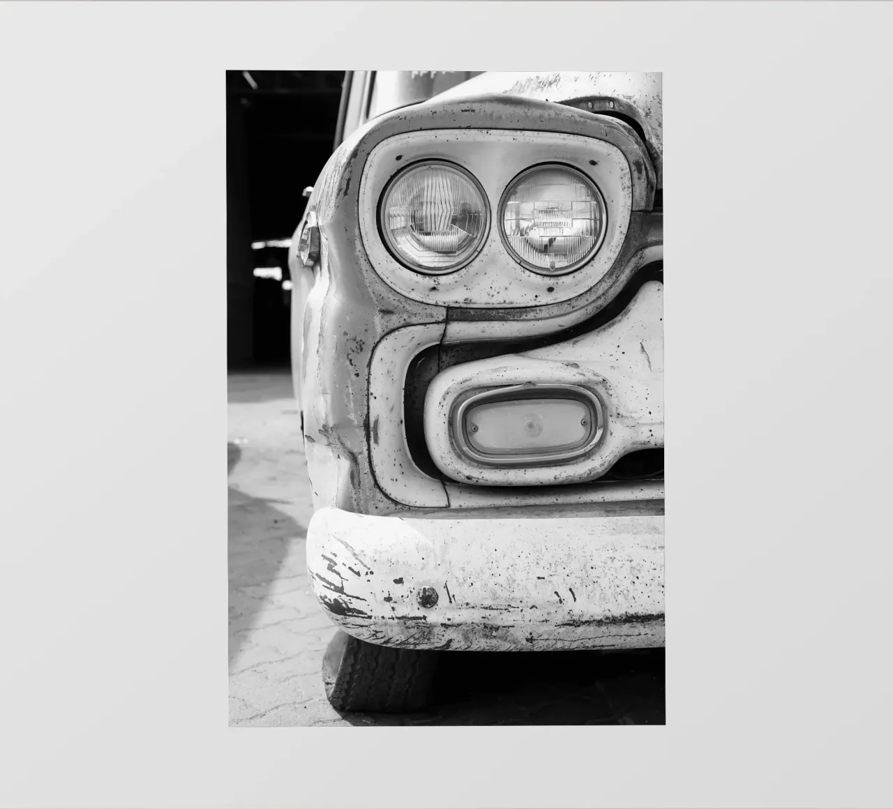 Oude auto fotobehang van blacsteel