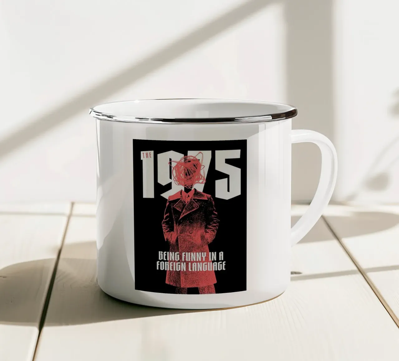Danzare attraverso la statica 1975 tazza in smalto da tasahxz