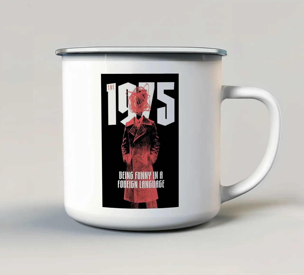 Danzare attraverso la statica 1975 tazza in smalto da tasahxz