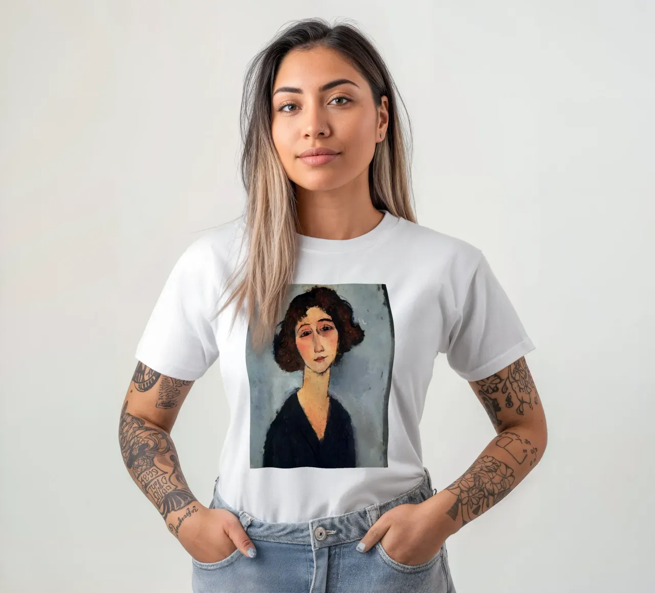 Amedeo Modigliani - Jeune femme (Totote De La Gaite), 1917 t-shirt de William Store