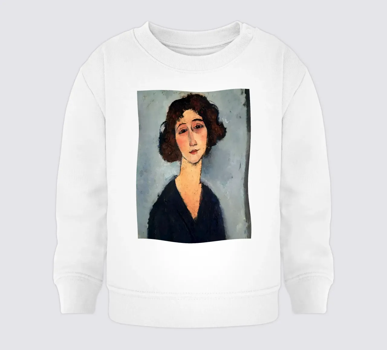 Amedeo Modigliani - Mujer joven (Totote De La Gaite), 1917 sudadera de bebé de William Store