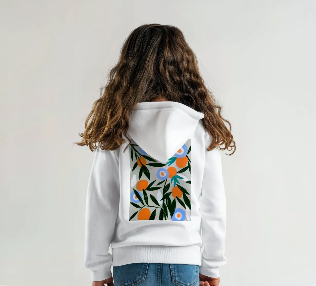 Citrus Bloom Dance felpa bambino con cappuccio da Studio Sori