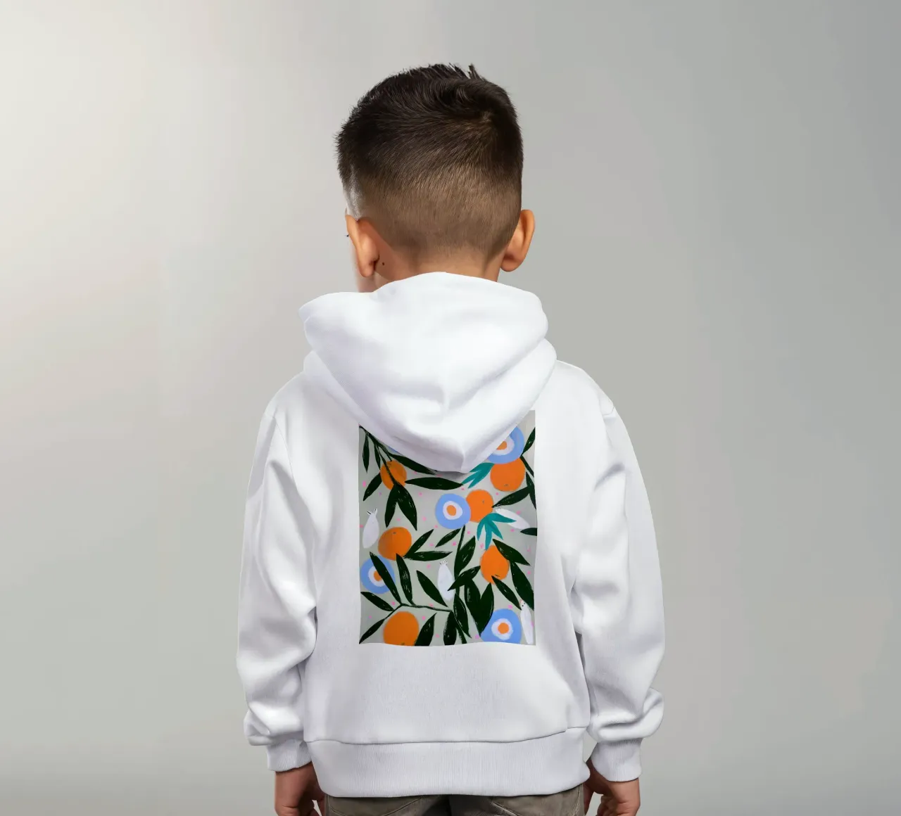 Citrus Bloom Dance felpa bambino con cappuccio da Studio Sori