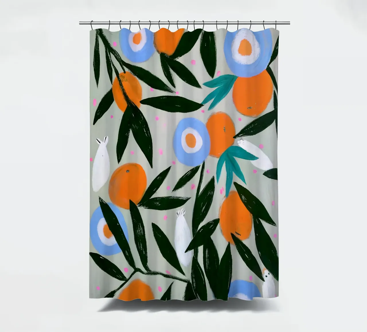Citrus Bloom Dance tenda da doccia da Studio Sori
