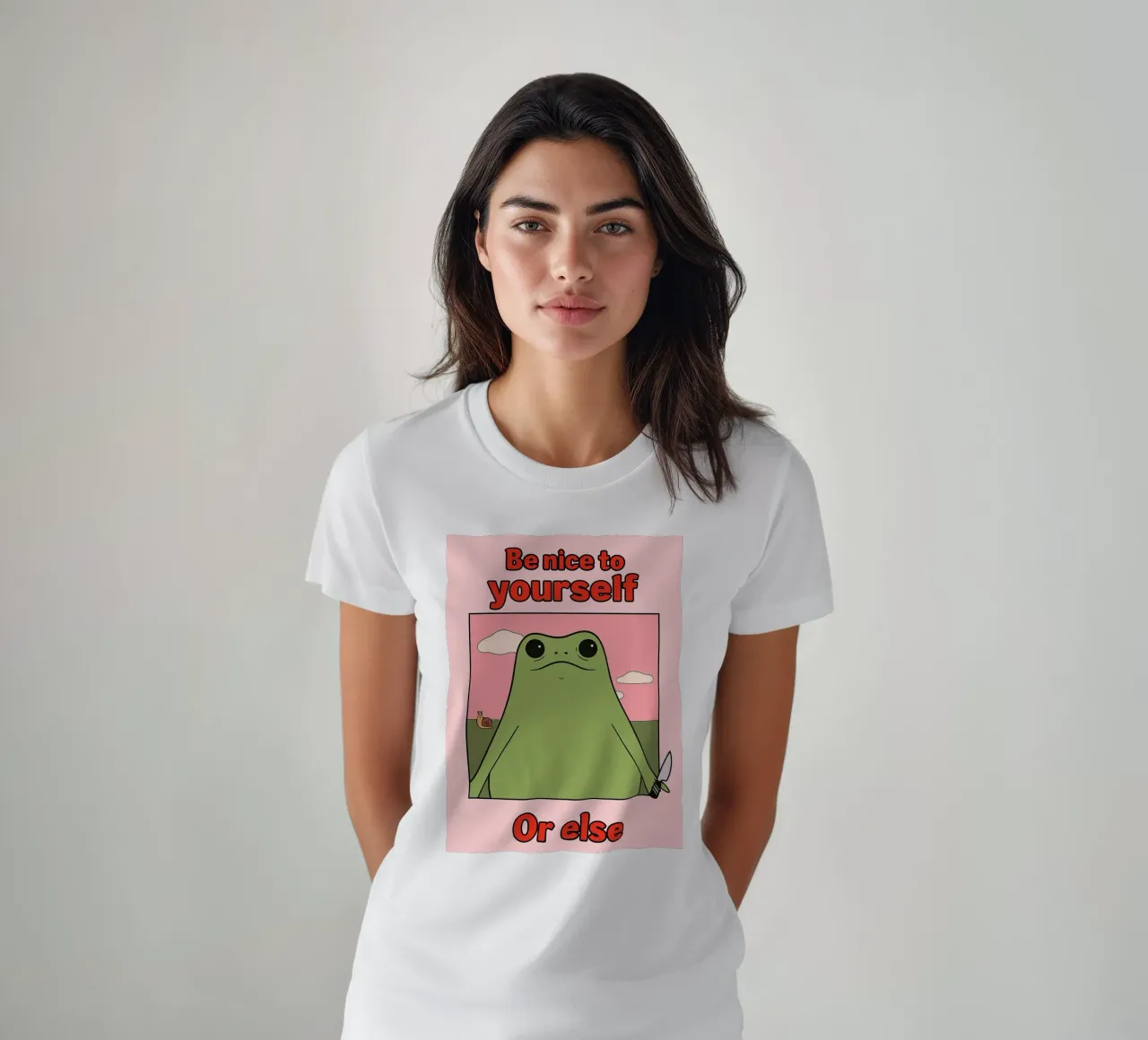 sii gentile con te stesso o altrimenti rana divertente t-shirt da Toolee