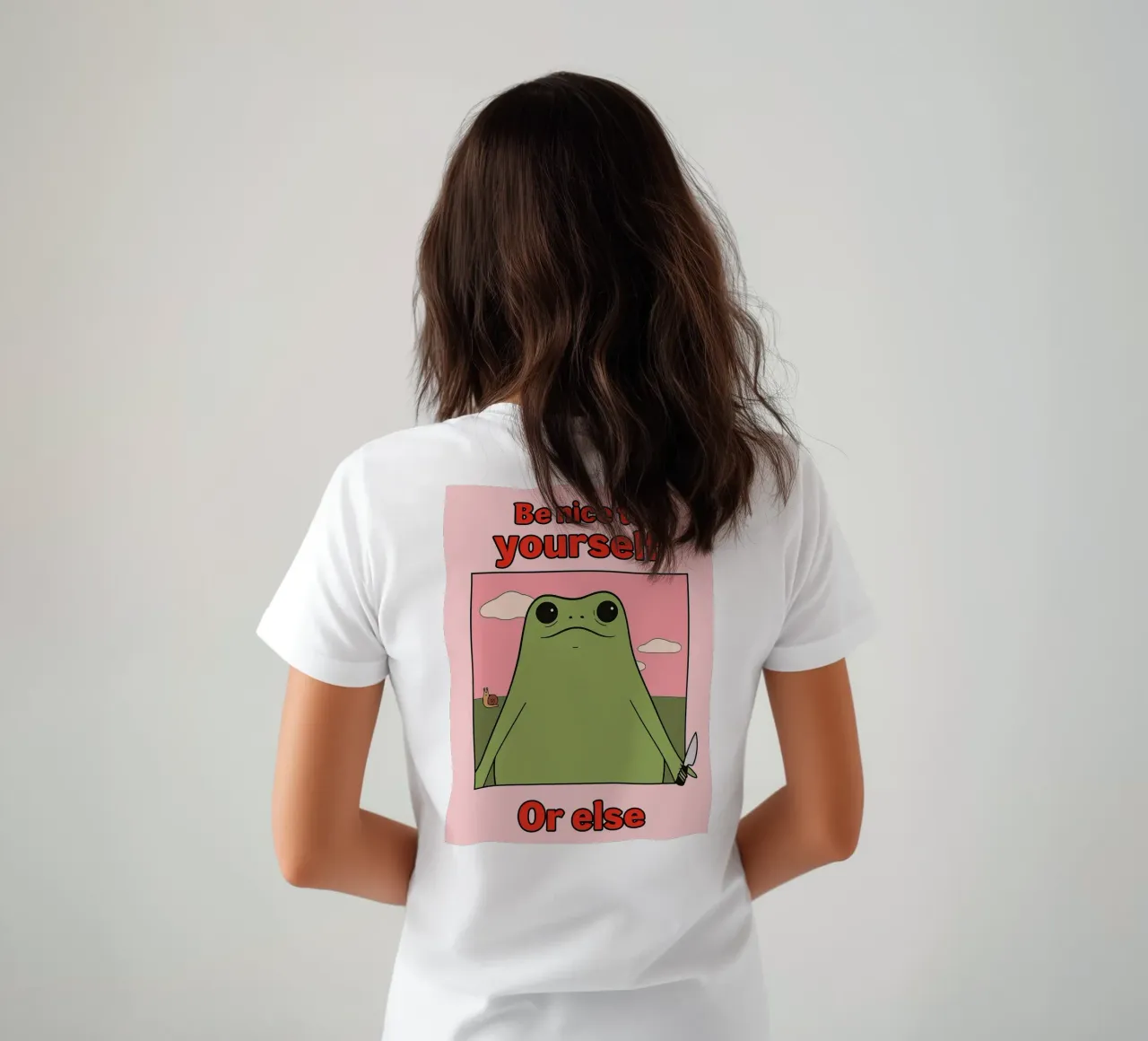 Sei nett zu dir selbst, sonst gibt es einen lustigen Frosch T-Shirt von Toolee