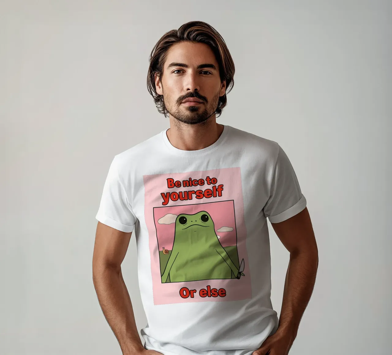 sii gentile con te stesso o altrimenti rana divertente t-shirt da Toolee