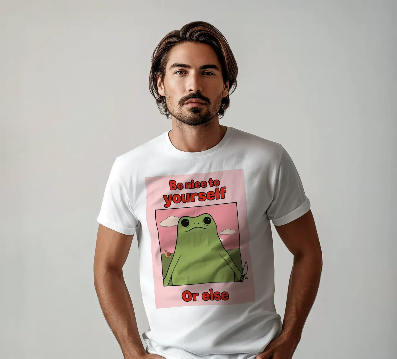 Sei nett zu dir selbst, sonst gibt es einen lustigen Frosch T-Shirt von Toolee