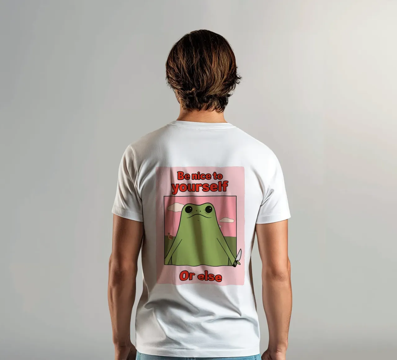Sei nett zu dir selbst, sonst gibt es einen lustigen Frosch T-Shirt von Toolee