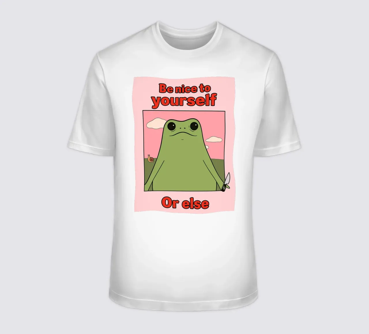 sii gentile con te stesso o altrimenti rana divertente t-shirt da Toolee