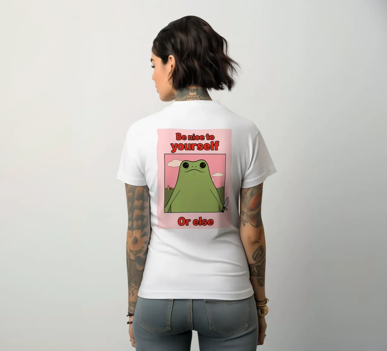 sii gentile con te stesso o altrimenti rana divertente t-shirt da donna da Toolee