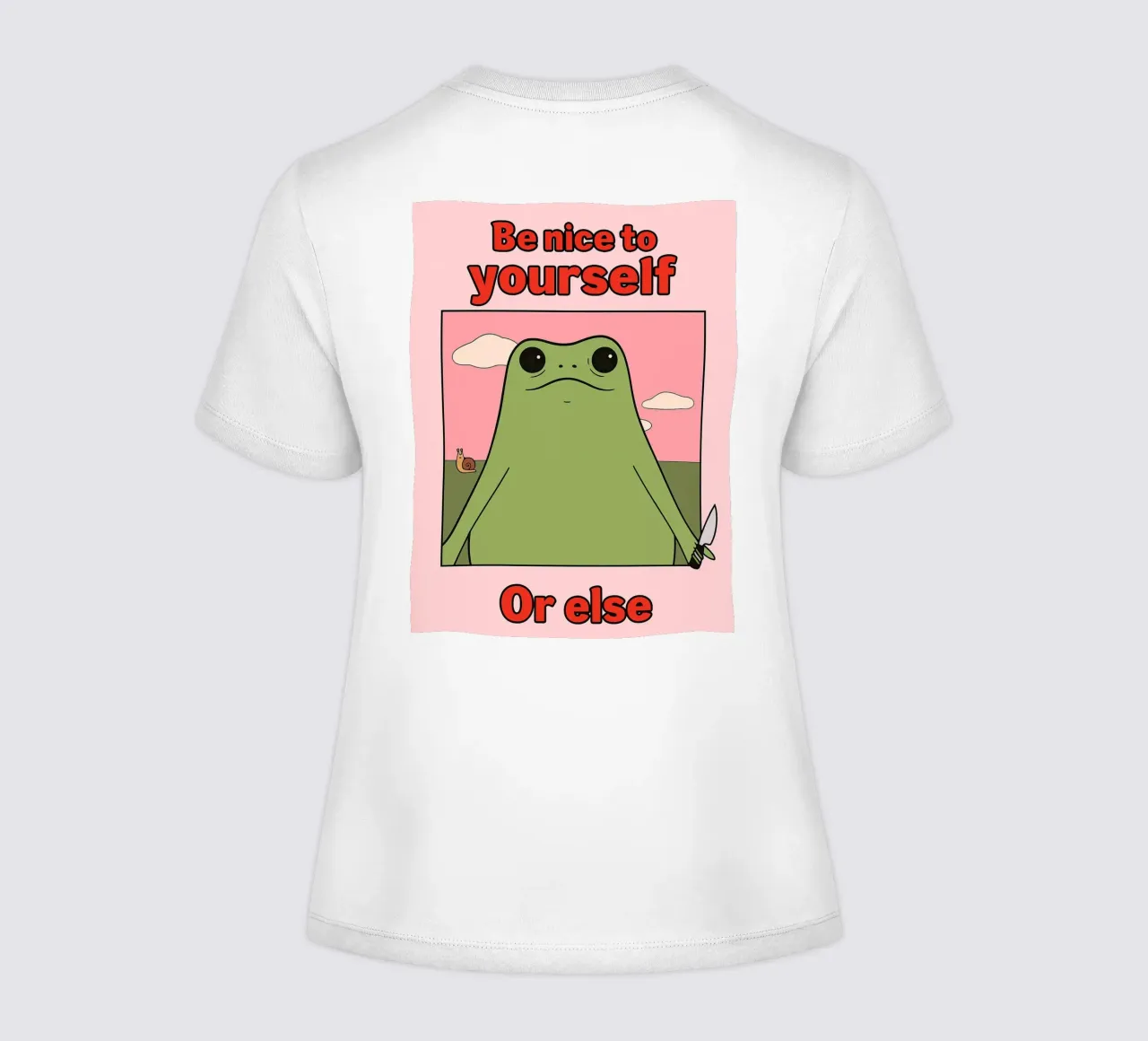 sii gentile con te stesso o altrimenti rana divertente t-shirt da donna da Toolee
