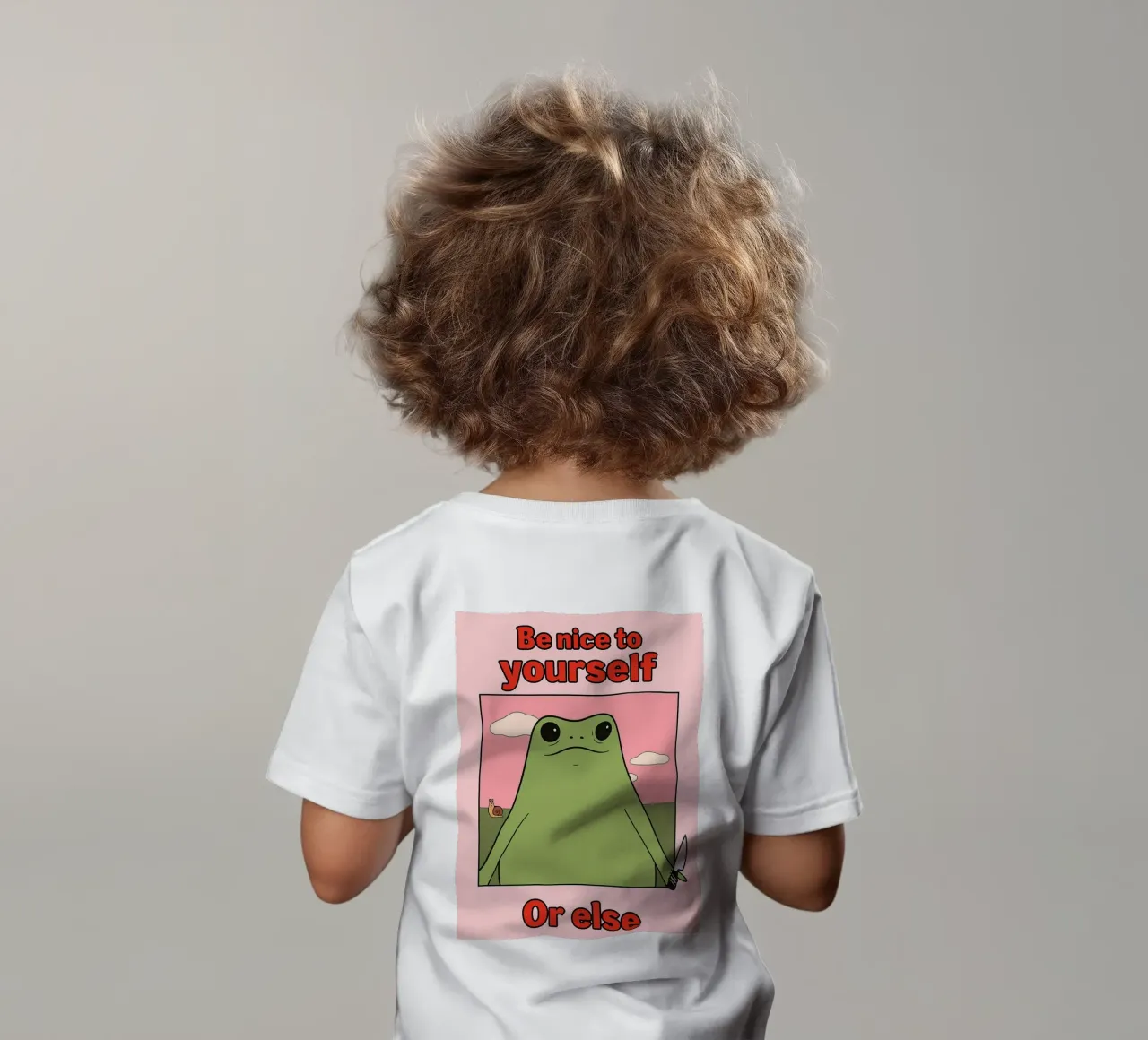 Sei nett zu dir selbst, sonst gibt es einen lustigen Frosch Baby T-Shirt von Toolee