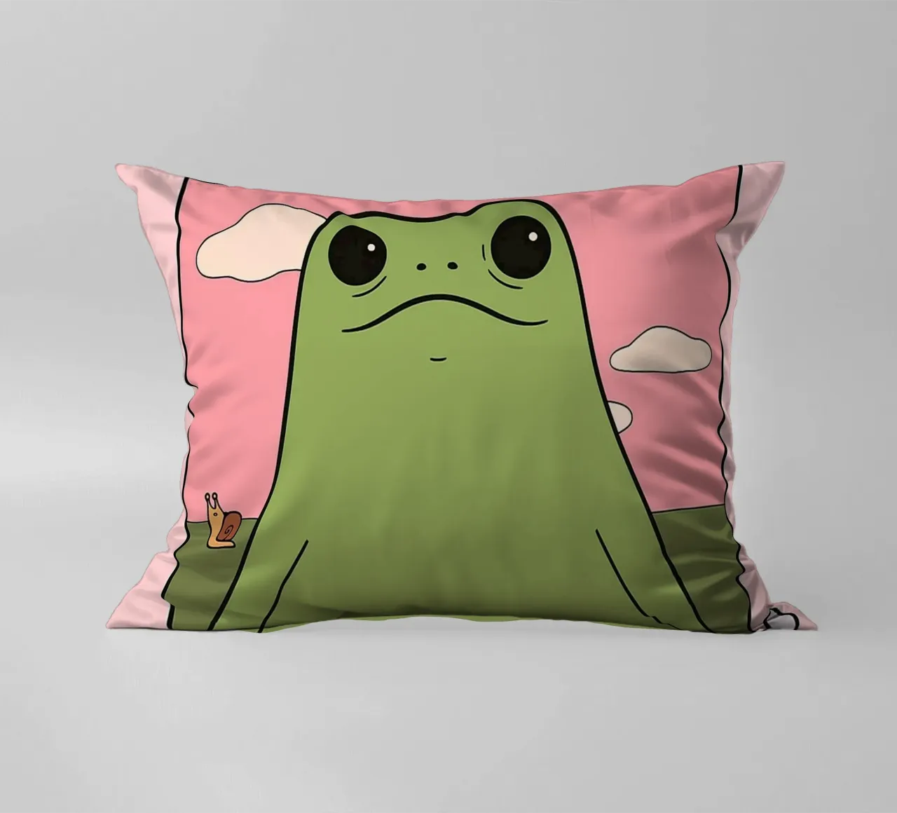 Sei nett zu dir selbst, sonst gibt es einen lustigen Frosch Kissen von Toolee