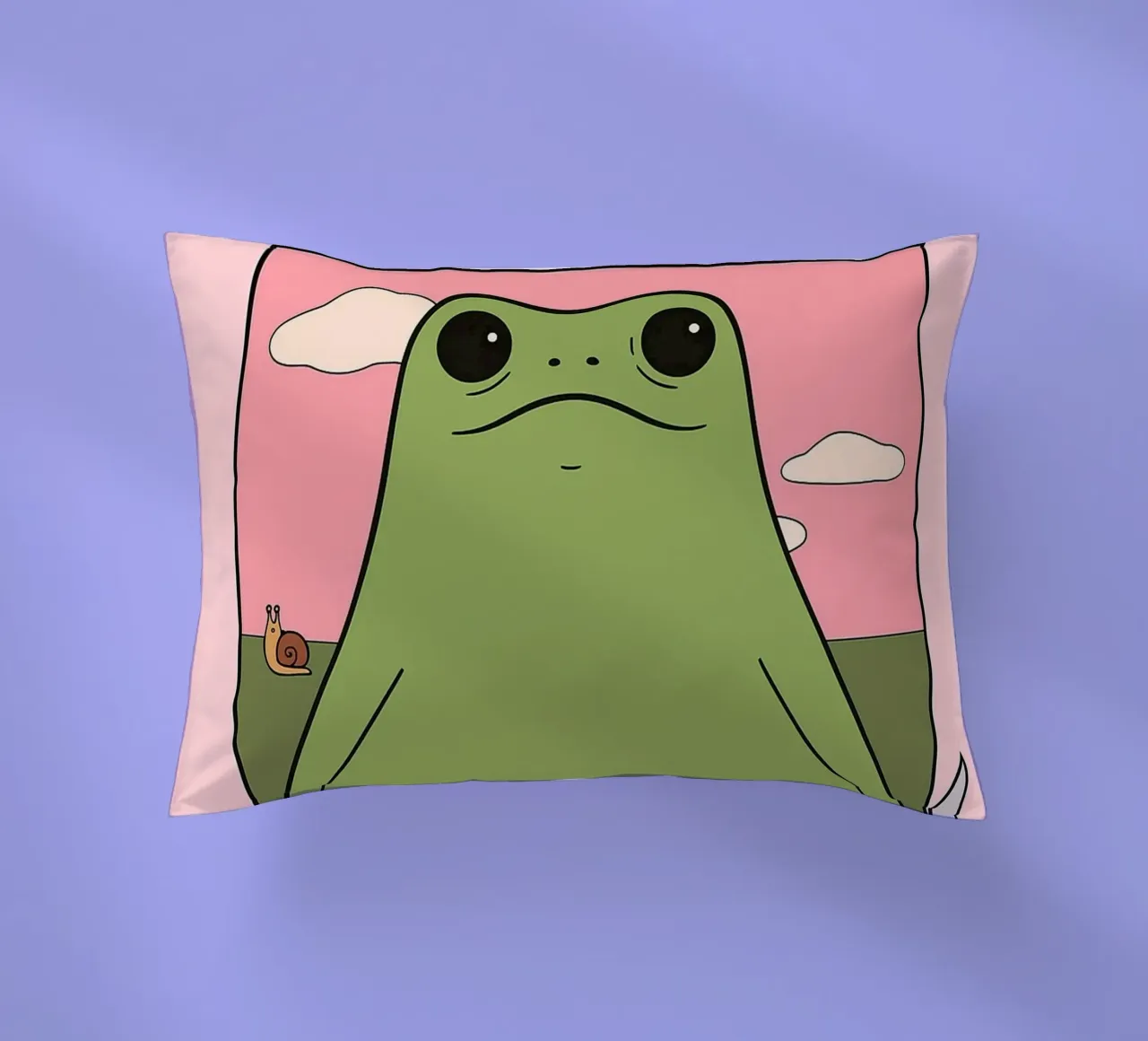 Sei nett zu dir selbst, sonst gibt es einen lustigen Frosch Kissen von Toolee