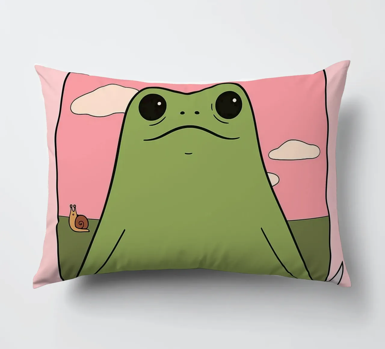 Sei nett zu dir selbst, sonst gibt es einen lustigen Frosch Kissen von Toolee