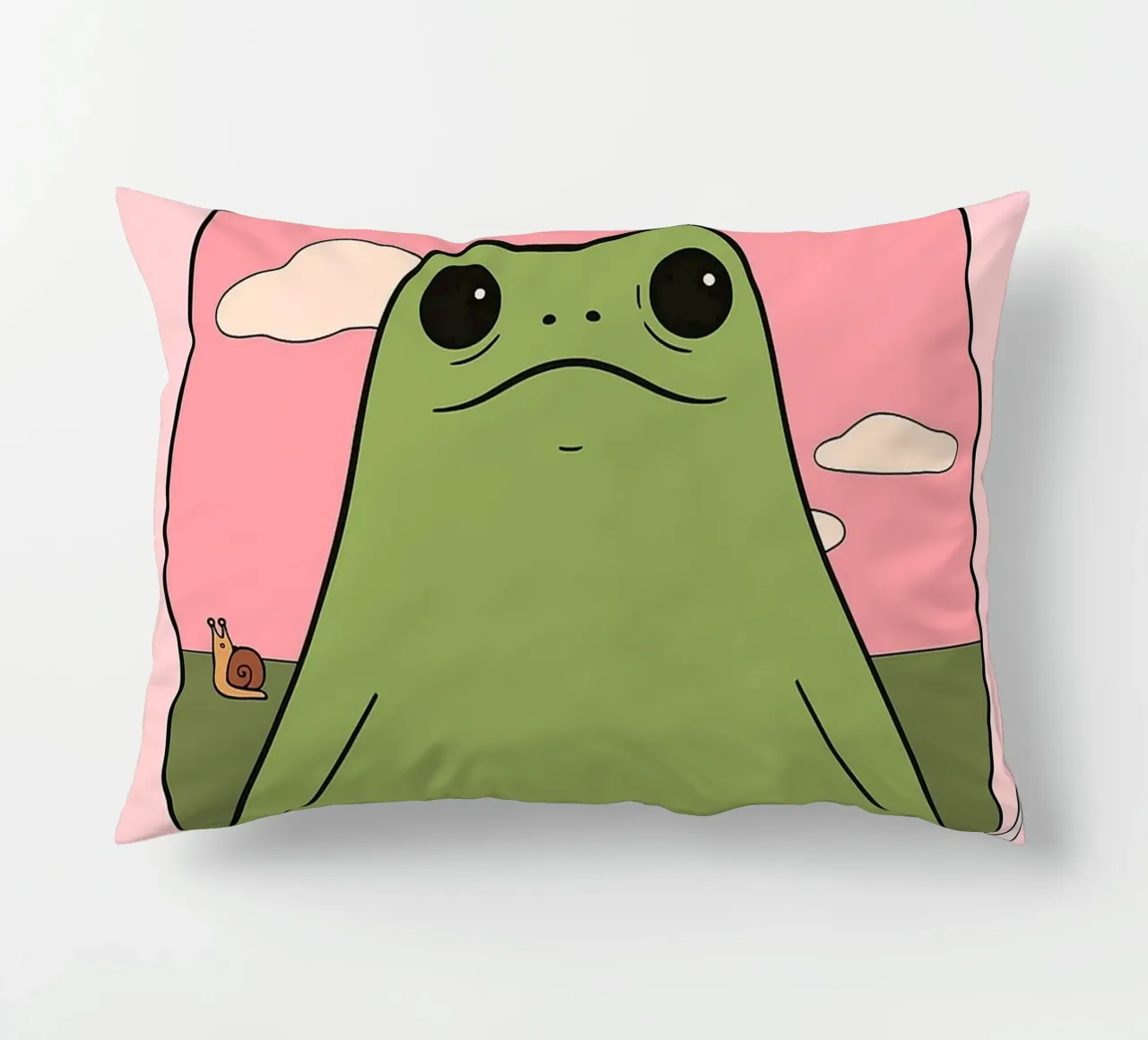Sei nett zu dir selbst, sonst gibt es einen lustigen Frosch Kissen von Toolee
