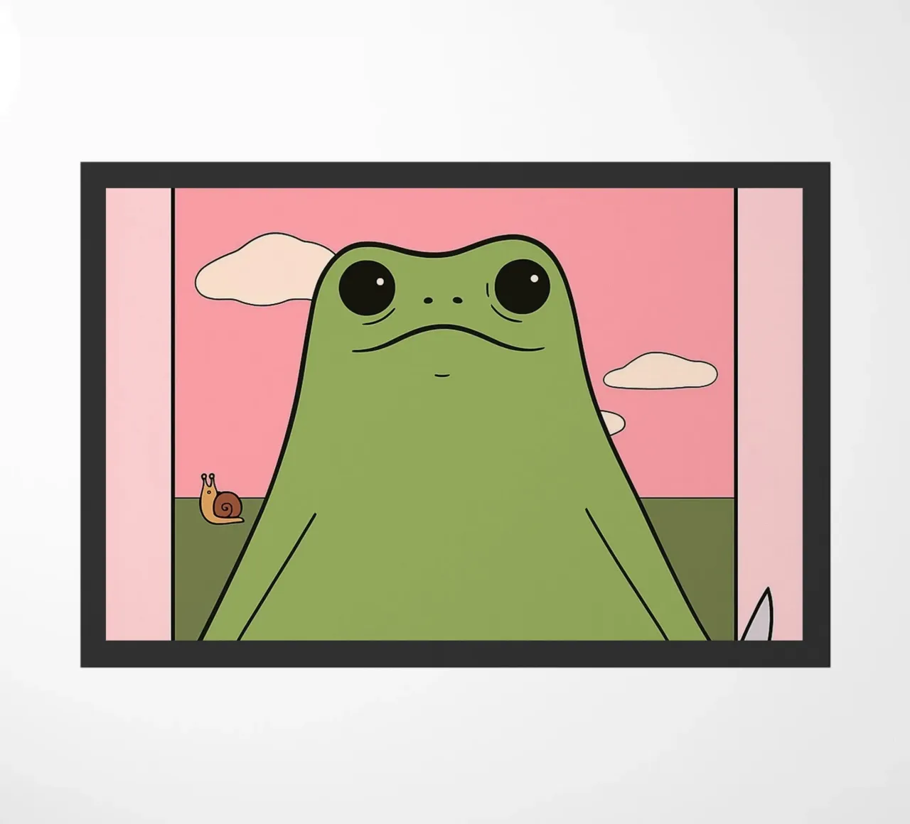 Sei nett zu dir selbst, sonst gibt es einen lustigen Frosch Fußmatte von Toolee