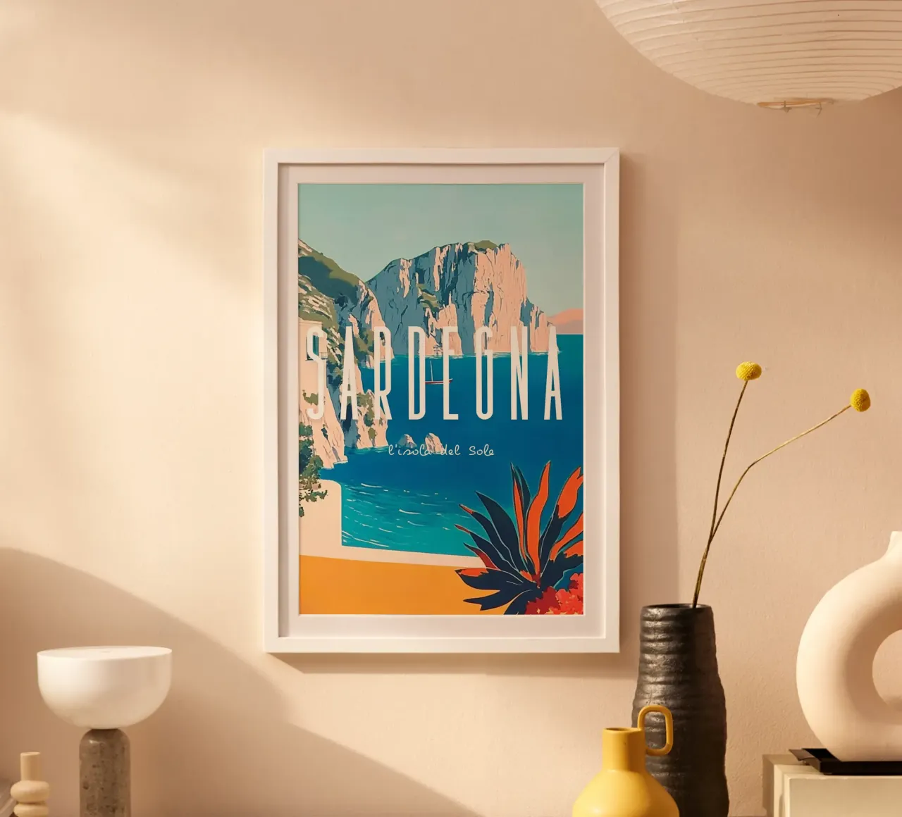 Sardinien poster con telaio in plastica da NORDLICHT DESIGNS