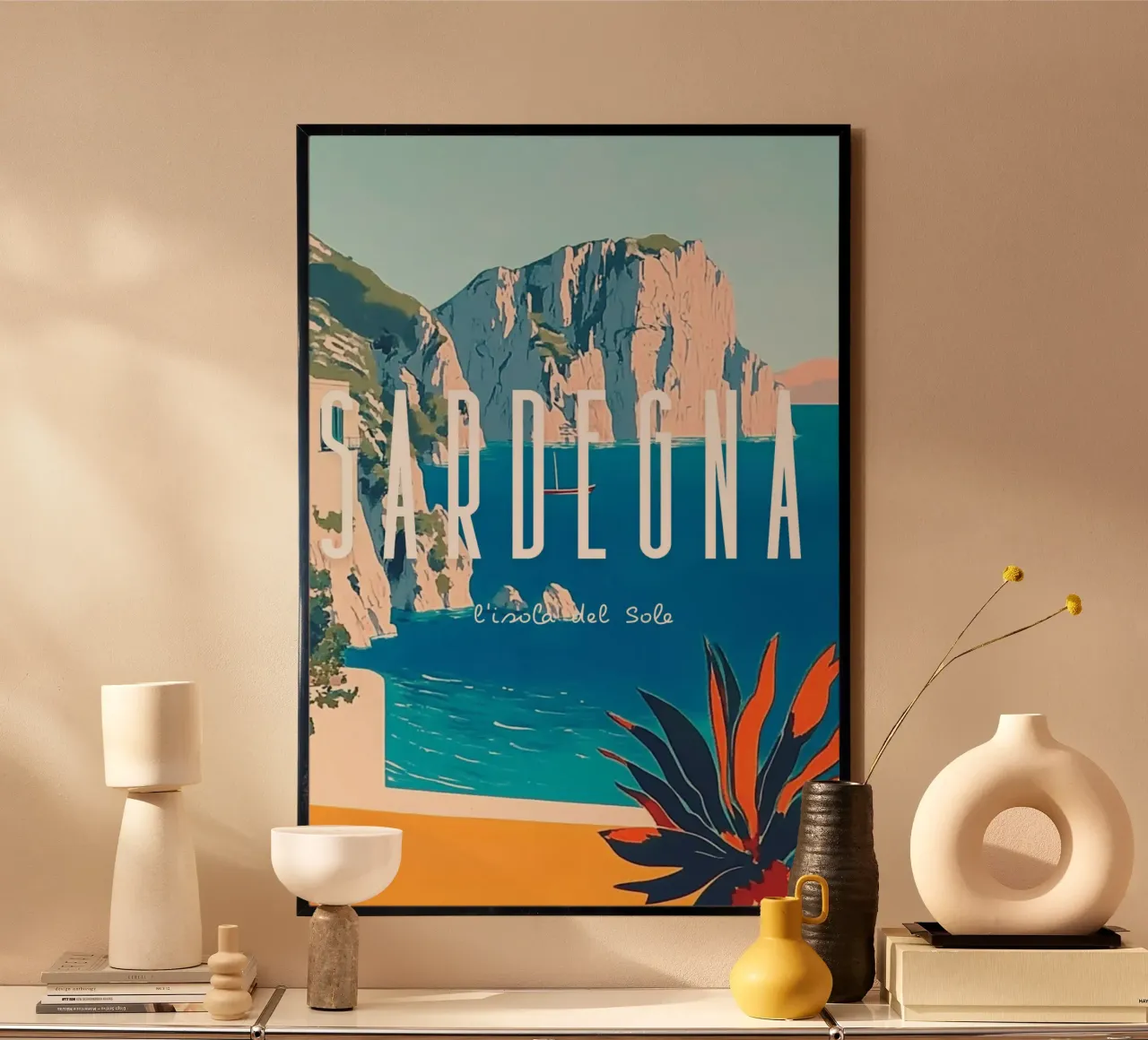 Sardinien poster con telaio in plastica da NORDLICHT DESIGNS