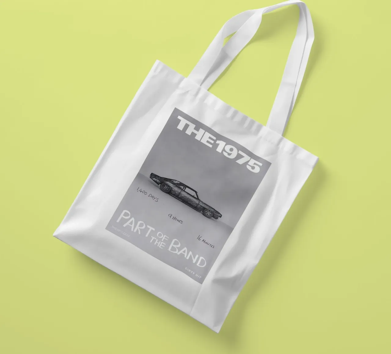 L'auto 1975 Retro Vibes borsa in juta da tasahxz