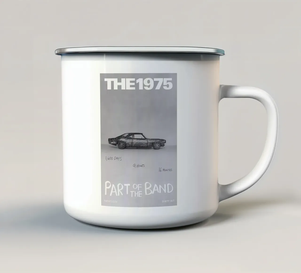 L'auto 1975 Retro Vibes tazza in smalto da tasahxz