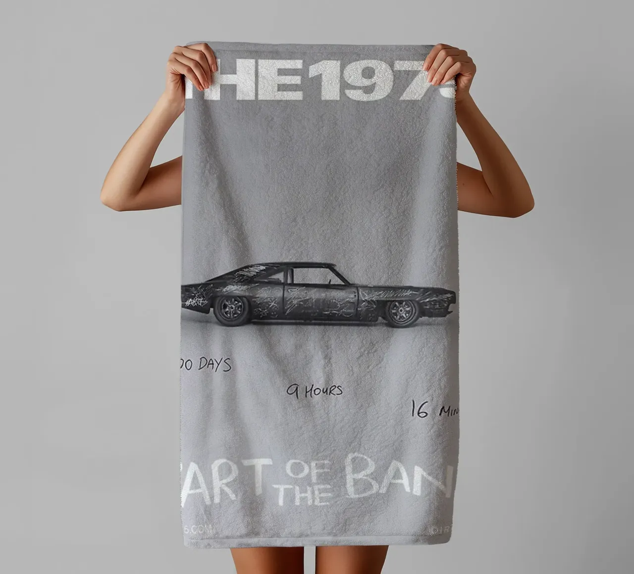 L'auto 1975 Retro Vibes asciugamano da bagno da tasahxz