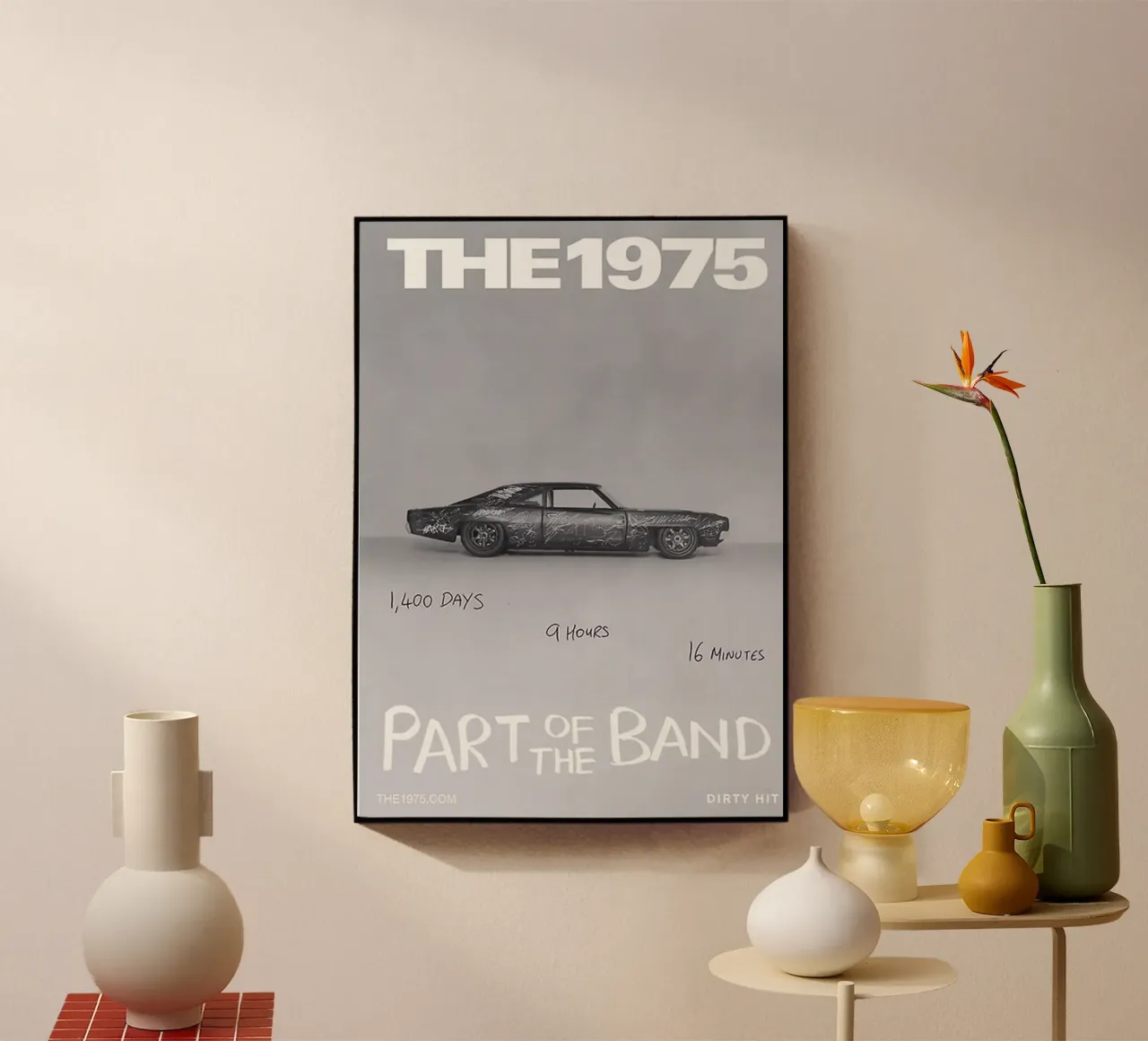 L'auto 1975 Retro Vibes plexiglass da tasahxz