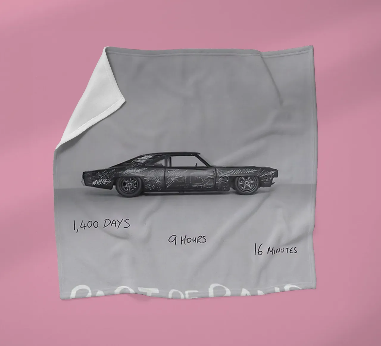 L'auto 1975 Retro Vibes coperta in pile da tasahxz