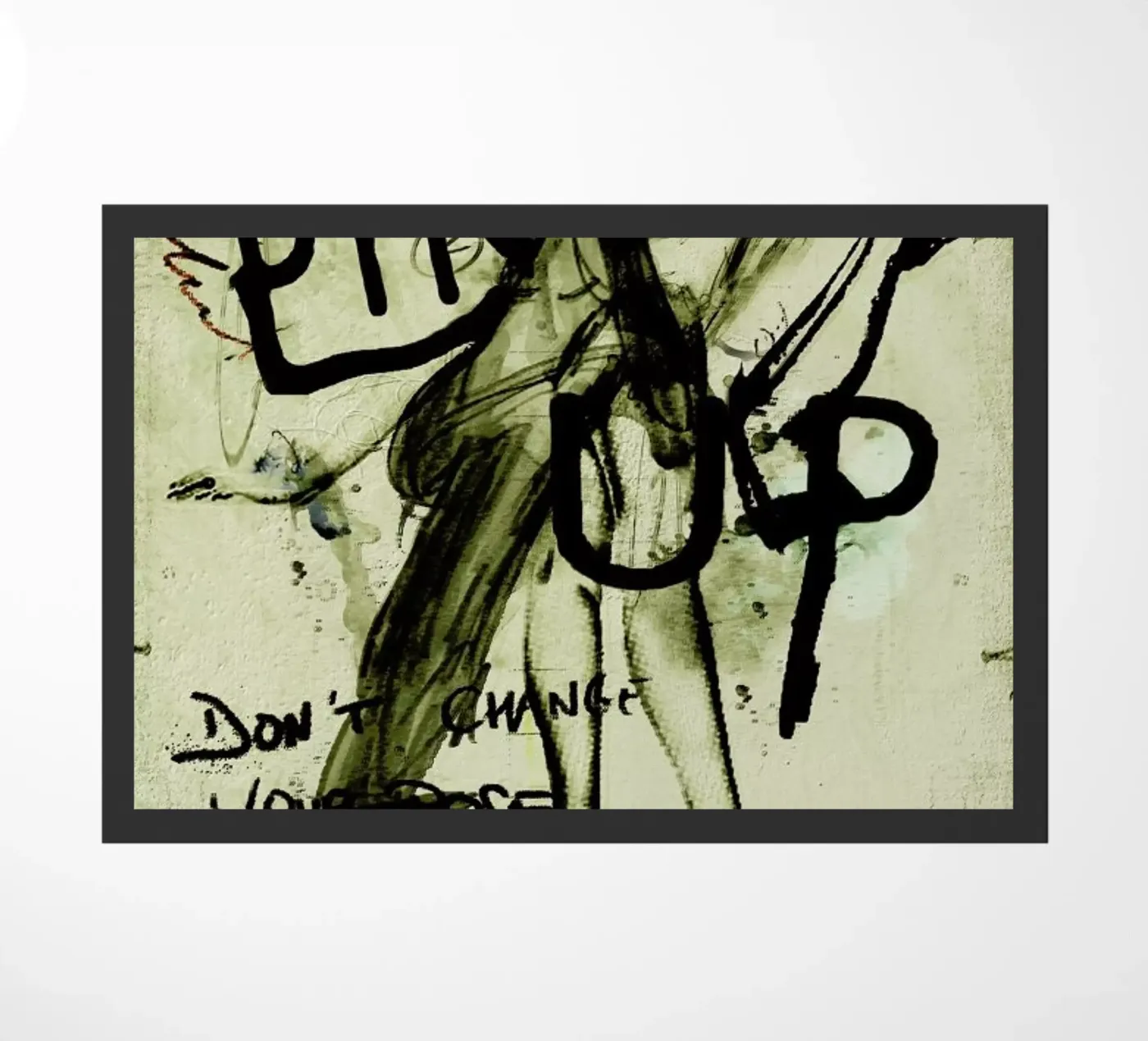 Pin Up Fußmatte von Sandrine Pagnoux