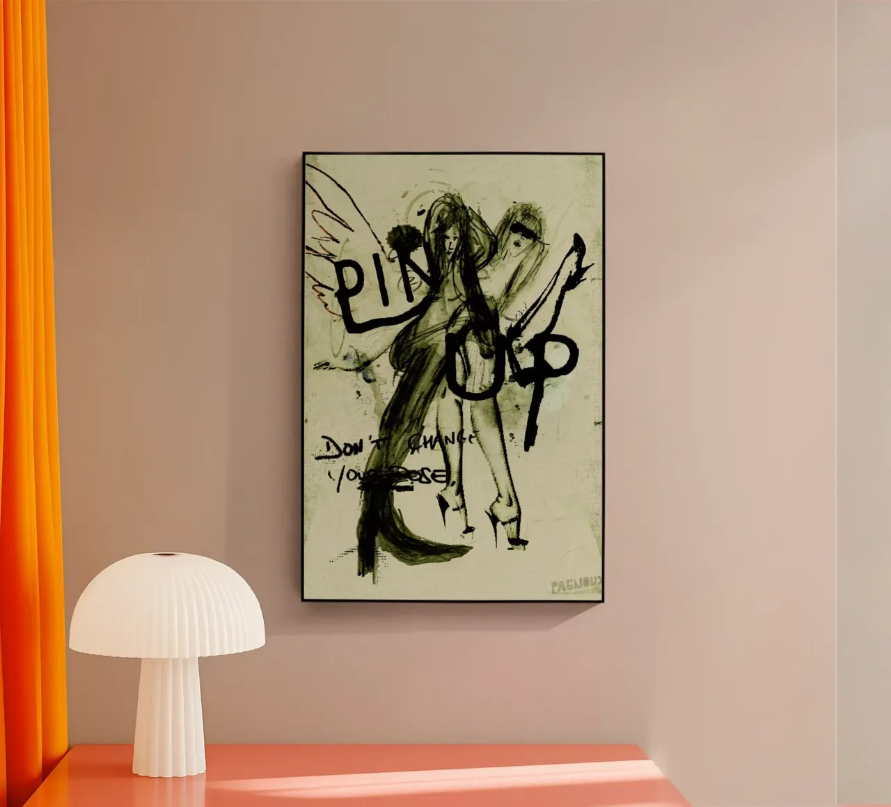 Pin Up plexiglass da Sandrine Pagnoux