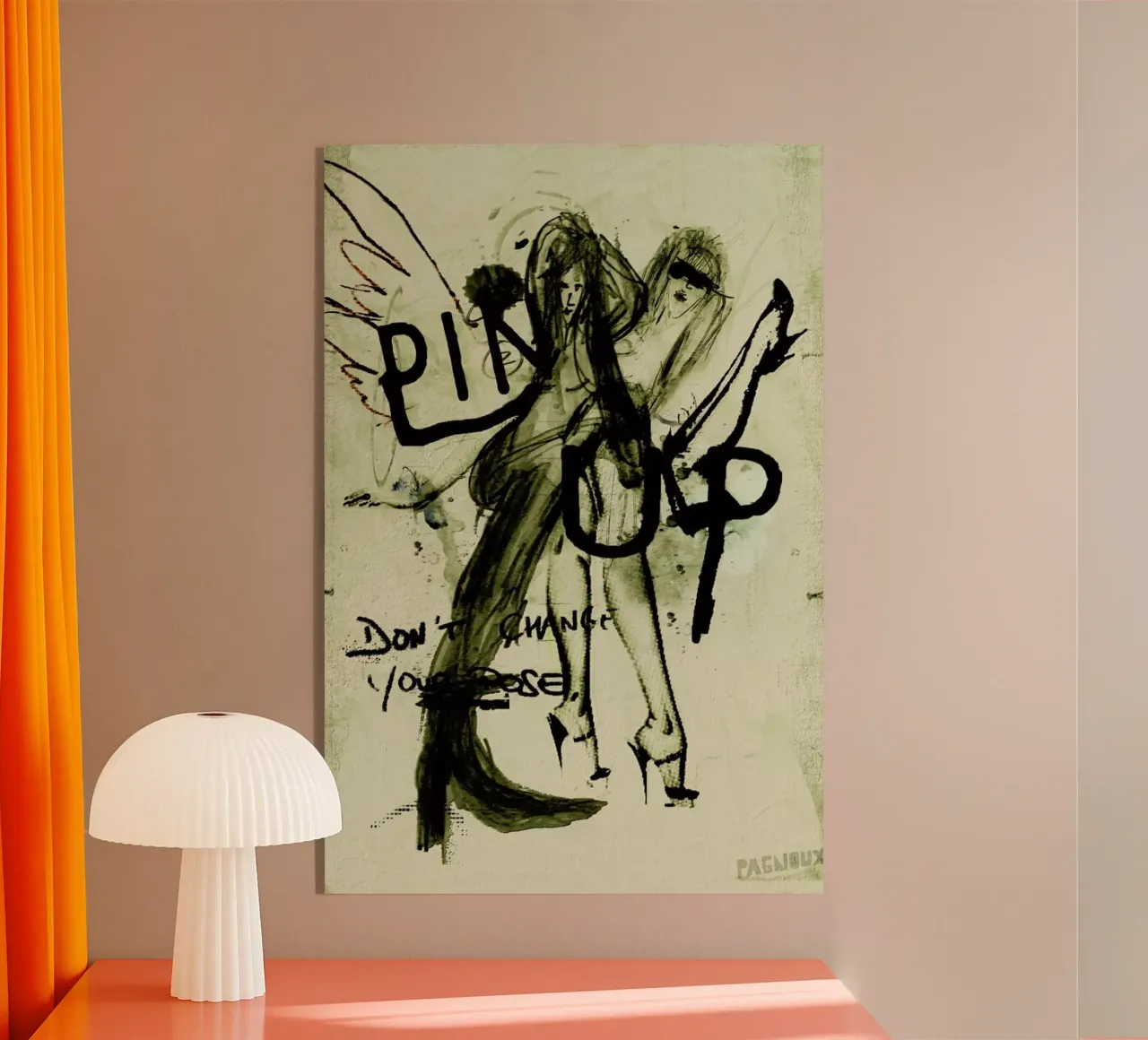 Pin Up plexiglass da Sandrine Pagnoux