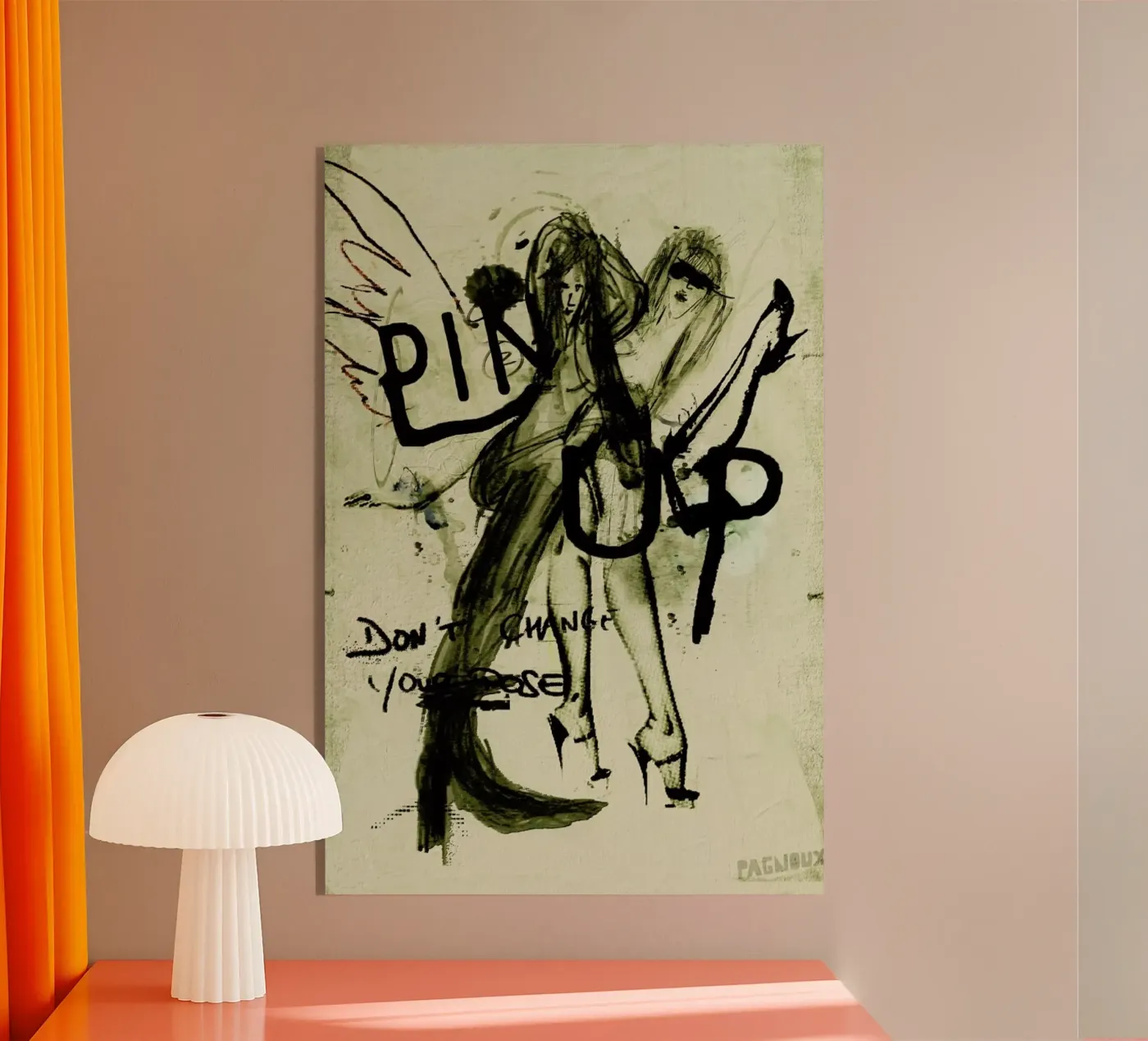 Pin Up plexiglas de Sandrine Pagnoux