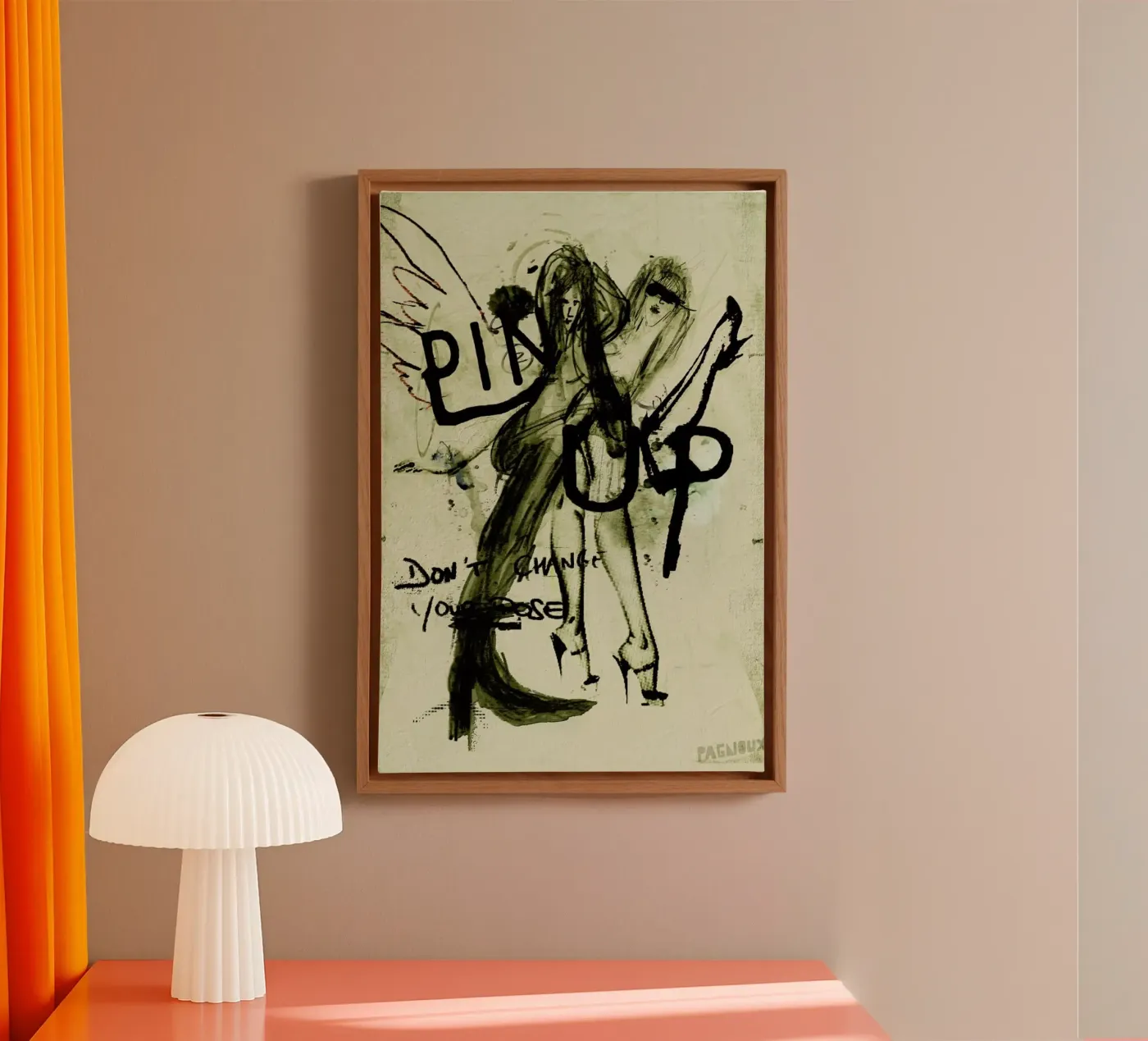 Pin Up canvas by Sandrine Pagnoux