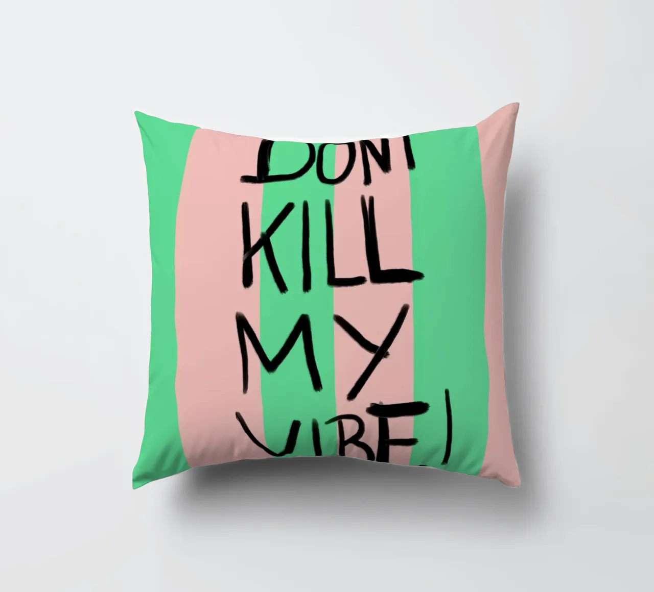 Donut kill me vibe cuscino da Hej Ibiza by Ute Arnold