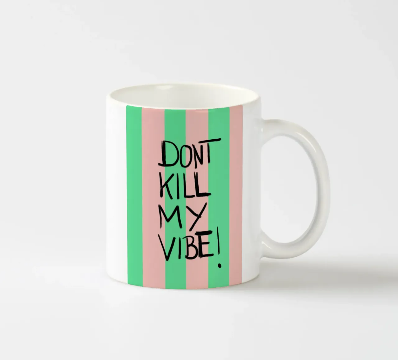 Donut kill me vibe tazza in ceramica da Hej Ibiza by Ute Arnold